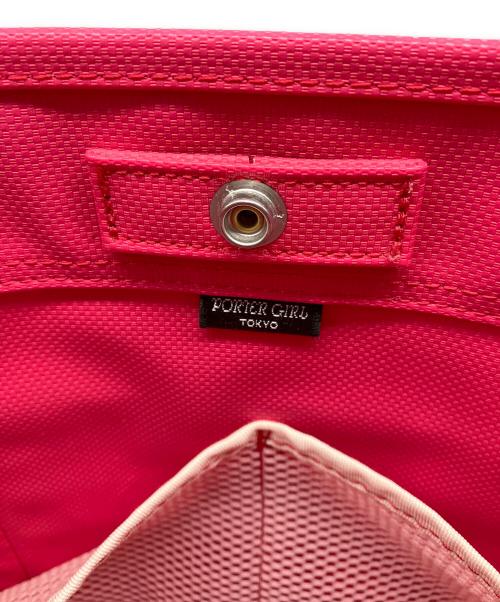 PORTER（ポーター）PORTER (ポーター) ボーイフレンドトート ピンク×アイボリーの古着・服飾アイテム