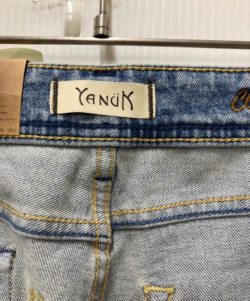 YANUK（ヤヌーク）YANUK (ヤヌーク) CLAIRE Flare ウォッシュ加工 ストレッチ フレア デニムパンツ インディゴ サイズ:24の古着・服飾アイテム