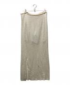 TODAYFULトゥデイフル）の古着「Miniboucle Knit Skirt」｜ホワイト