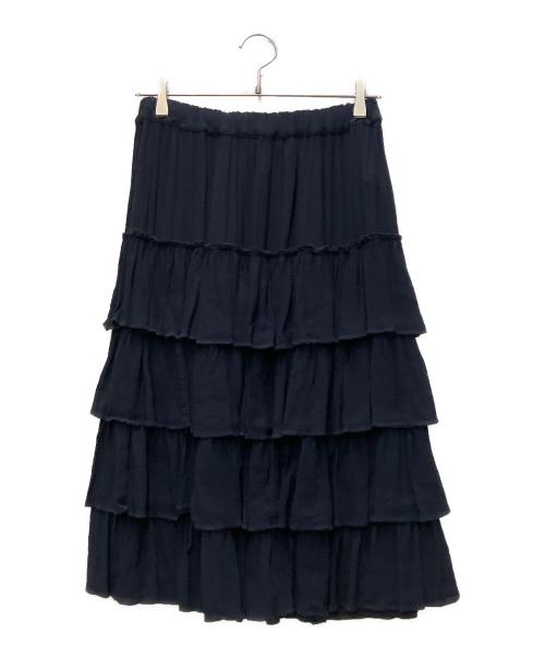 COMME des GARCONS COMME des GARCONS（コムデギャルソン コムデギャルソン）COMME des GARCONS COMME des GARCONS (コムデギャルソン コムデギャルソン) フリルスカート ネイビー サイズ:XSの古着・服飾アイテム