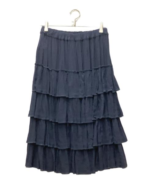 COMME des GARCONS COMME des GARCONS（コムデギャルソン コムデギャルソン）COMME des GARCONS COMME des GARCONS (コムデギャルソン コムデギャルソン) フリルスカート ネイビー サイズ:XSの古着・服飾アイテム