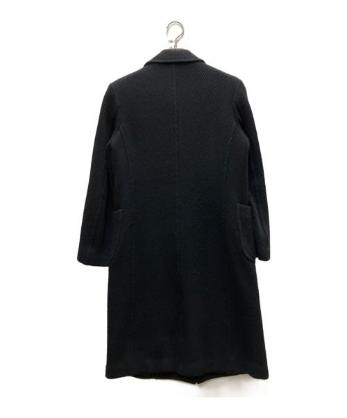 tricot COMME des GARCONS（トリココムデギャルソン）tricot COMME des GARCONS (トリココムデギャルソン) 丸襟ウールステンカラーコート ブラック サイズ:Sの古着・服飾アイテム