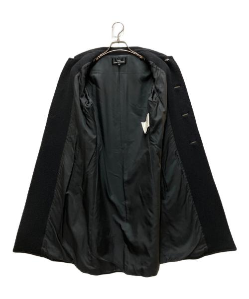 tricot COMME des GARCONS（トリココムデギャルソン）tricot COMME des GARCONS (トリココムデギャルソン) 丸襟ウールステンカラーコート ブラック サイズ:Sの古着・服飾アイテム