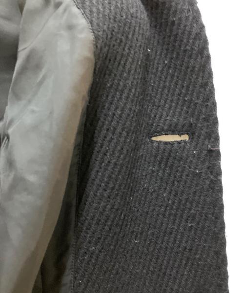 tricot COMME des GARCONS（トリココムデギャルソン）tricot COMME des GARCONS (トリココムデギャルソン) 丸襟ウールステンカラーコート ブラック サイズ:Sの古着・服飾アイテム