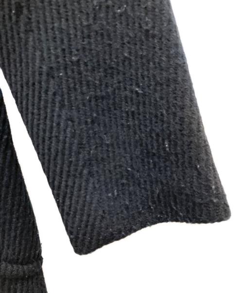 tricot COMME des GARCONS（トリココムデギャルソン）tricot COMME des GARCONS (トリココムデギャルソン) 丸襟ウールステンカラーコート ブラック サイズ:Sの古着・服飾アイテム