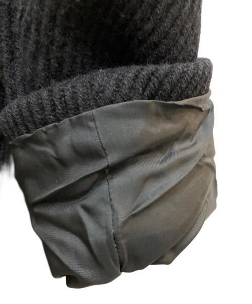 tricot COMME des GARCONS（トリココムデギャルソン）tricot COMME des GARCONS (トリココムデギャルソン) 丸襟ウールステンカラーコート ブラック サイズ:Sの古着・服飾アイテム