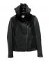 HELMUT LANG（ヘルムートラング）の古着「レザー切り替えジャケット」｜ブラック