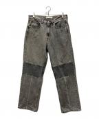 OUR LEGACYアワーレガシー）の古着「EXTENDED THIRD CUT BLACK AND GREY デニムパンツ」｜インディゴ
