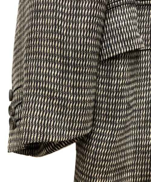 COMME des GARCONS HOMME（コムデギャルソン オム）COMME des GARCONS HOMME (コムデギャルソン オム) 80s チェック柄 リネン2Bジャケット グレー サイズ:Mの古着・服飾アイテム