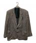 COMME des GARCONS HOMME（コムデギャルソン オム）の古着「80s チェック柄 リネン2Bジャケット」｜グレー