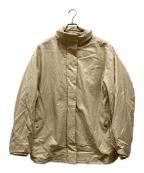 Ameriアメリ）の古着「PASTING LIKE SYNTHETIC LEATHER JACKET」｜ベージュ