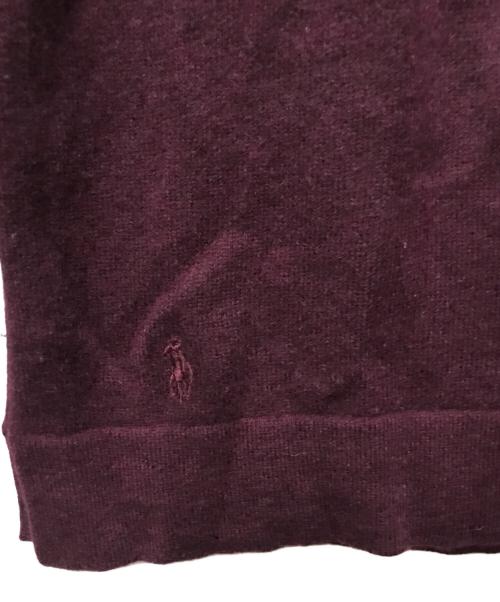 POLO RALPH LAUREN（ポロ・ラルフローレン）POLO RALPH LAUREN (ポロ・ラルフローレン) カシミヤニット パープル サイズ:Mの古着・服飾アイテム