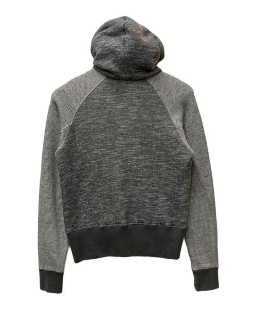 Maison Margiela（メゾンマルジェラ）Maison Margiela (メゾンマルジェラ) バイカラージップフーディ グレー サイズ:48の古着・服飾アイテム