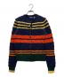 POLO RALPH LAUREN（ポロ・ラルフローレン）の古着「ボーダーケーブルニットカーディガン」｜マルチカラー