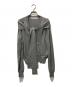 LEINWANDE（ラインヴァンド）の古着「Ribbon Tie Dry-touch Cardigan」｜グレー