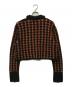 OPEN SESAMI CLUB (オープンセサミクラブ) rhombus cropped jacket ブラック×オレンジ サイズ:FREE：13000円