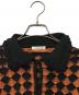 中古・古着 OPEN SESAMI CLUB (オープンセサミクラブ) rhombus cropped jacket ブラック×オレンジ サイズ:FREE：13000円