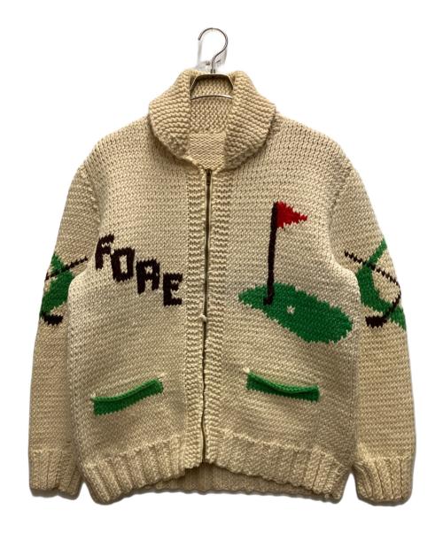 USED（ユーズド）USED (ユーズド) 60`Sカウチンジャケット ホワイト サイズ:不明の古着・服飾アイテム