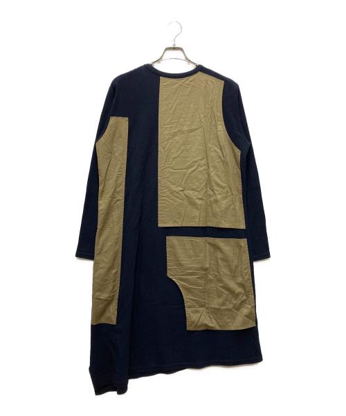 Y's（ワイズ）Y's (ワイズ) サーマルパッチポケットデザインワンピース ネイビー サイズ:2の古着・服飾アイテム