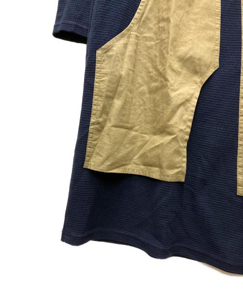 Y's（ワイズ）Y's (ワイズ) サーマルパッチポケットデザインワンピース ネイビー サイズ:2の古着・服飾アイテム