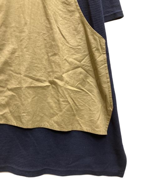 Y's（ワイズ）Y's (ワイズ) サーマルパッチポケットデザインワンピース ネイビー サイズ:2の古着・服飾アイテム