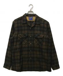 PENDLETON（ペンドルトン）の古着「60’s ウールボードシャツ」｜ブラウン