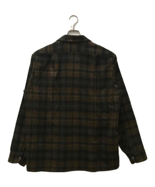 PENDLETON（ペンドルトン）PENDLETON (ペンドルトン) 60’s ウールボードシャツ ブラウン サイズ:Lの古着・服飾アイテム