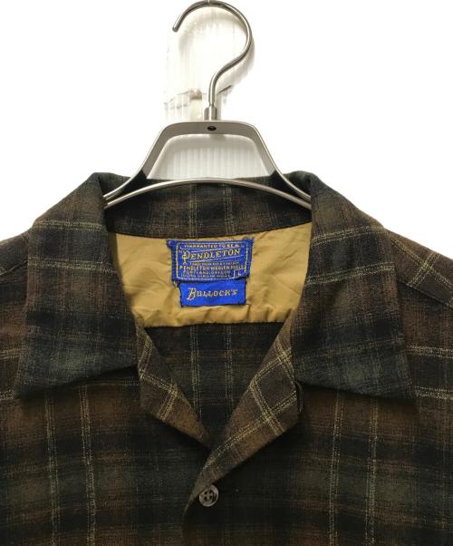 PENDLETON（ペンドルトン）PENDLETON (ペンドルトン) 60’s ウールボードシャツ ブラウン サイズ:Lの古着・服飾アイテム