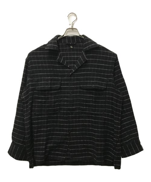 KAPTAIN SUNSHINE（キャプテンサンシャイン）KAPTAIN SUNSHINE (キャプテンサンシャイン) Open Collar Shirt ブラック サイズ:38の古着・服飾アイテム