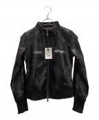 9090ナインティナインティ）の古着「Ed Hardy Fake Leather Jacket」｜ブラック
