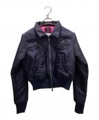 NINETY GIRL）の古着「GIRL studs MA-1」｜ネイビー
