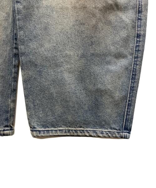 NINETY GIRL（ナインティ ガール）NINETY GIRL (ナインティ ガール) 90 Logo Baggy Denim Pants インディゴ サイズ:Lの古着・服飾アイテム