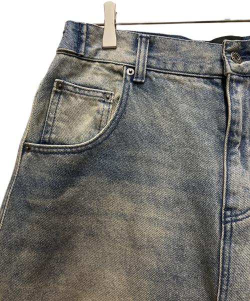 NINETY GIRL（ナインティ ガール）NINETY GIRL (ナインティ ガール) 90 Logo Baggy Denim Pants インディゴ サイズ:Lの古着・服飾アイテム