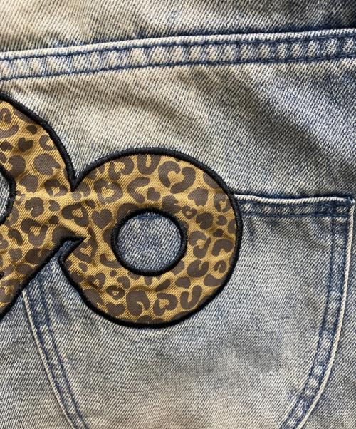 NINETY GIRL（ナインティ ガール）NINETY GIRL (ナインティ ガール) 90 Logo Baggy Denim Pants インディゴ サイズ:Lの古着・服飾アイテム