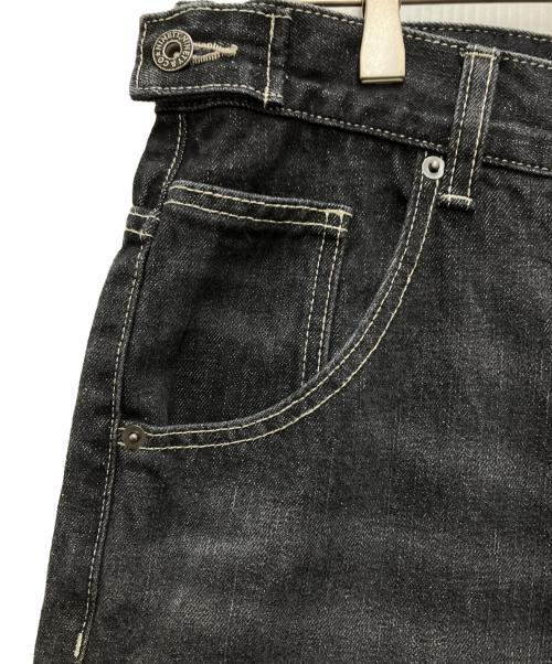 NINETY GIRL（ナインティ ガール）NINETY GIRL (ナインティ ガール) Tribal Logo Straight Denim Pants インディゴ サイズ:Lの古着・服飾アイテム