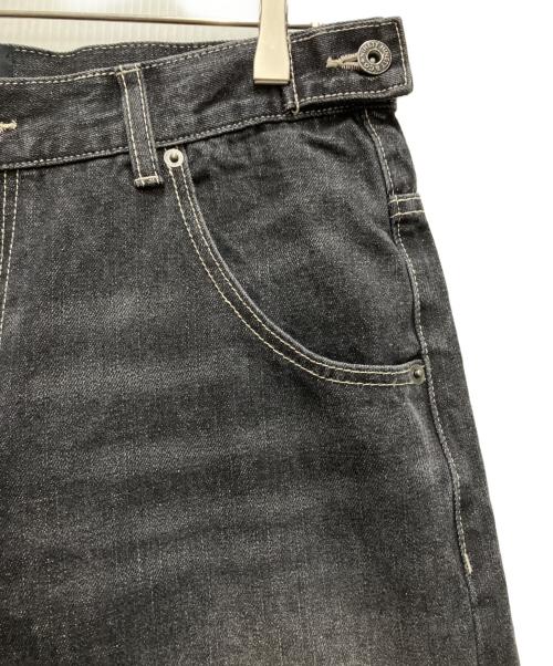NINETY GIRL（ナインティ ガール）NINETY GIRL (ナインティ ガール) Tribal Logo Straight Denim Pants インディゴ サイズ:Lの古着・服飾アイテム