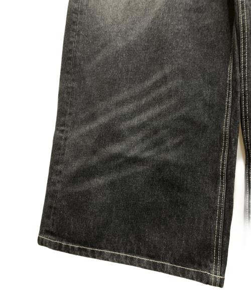 NINETY GIRL（ナインティ ガール）NINETY GIRL (ナインティ ガール) Tribal Logo Straight Denim Pants インディゴ サイズ:Lの古着・服飾アイテム