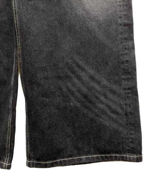 NINETY GIRL（ナインティ ガール）NINETY GIRL (ナインティ ガール) Tribal Logo Straight Denim Pants インディゴ サイズ:Lの古着・服飾アイテム