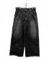 NINETY GIRL（ナインティ ガール）の古着「Tribal Logo Straight Denim Pants」｜インディゴ