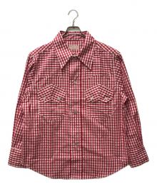 KOOKYZOO（クーキーズー）の古着「JUVENILE WESTERN SHIRT TYPE3」｜レッド