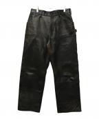 refomedリフォメッド）の古着「RIGHT HANDED LEATHER PANTS」｜ブラック