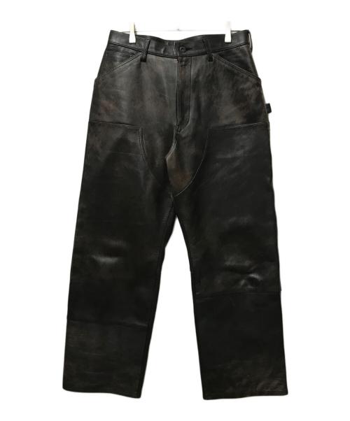 refomed（リフォメッド）refomed (リフォメッド) RIGHT HANDED LEATHER PANTS ブラック サイズ:3の古着・服飾アイテム