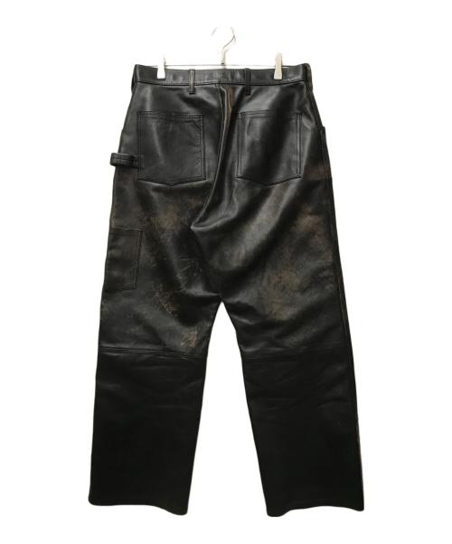 refomed（リフォメッド）refomed (リフォメッド) RIGHT HANDED LEATHER PANTS ブラック サイズ:3の古着・服飾アイテム
