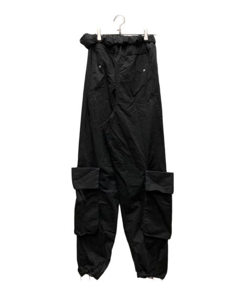 OPEN YY（オープンワイワイ）OPEN YY (オープンワイワイ) ロールウエストパンツ ブラック サイズ:Sの古着・服飾アイテム
