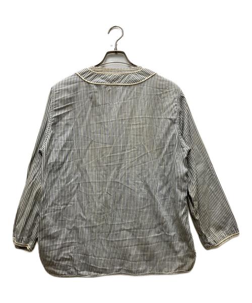 VISVIM（ビズビム）VISVIM (ビズビム) DUGOUT SHIRT ブルー サイズ:4の古着・服飾アイテム