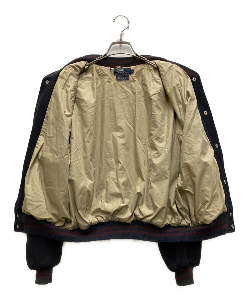 POLO RALPH LAUREN（ポロ・ラルフローレン）POLO RALPH LAUREN (ポロ・ラルフローレン) 90`Sウールスタジャン ネイビー サイズ:Mの古着・服飾アイテム