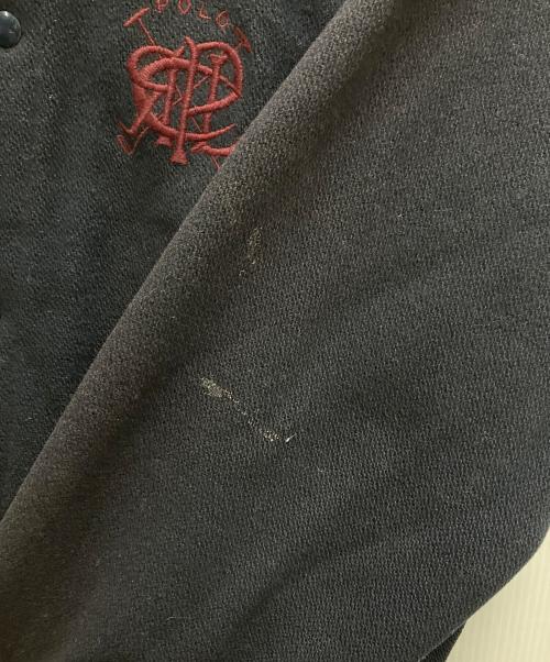 POLO RALPH LAUREN（ポロ・ラルフローレン）POLO RALPH LAUREN (ポロ・ラルフローレン) 90`Sウールスタジャン ネイビー サイズ:Mの古着・服飾アイテム