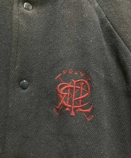 POLO RALPH LAUREN（ポロ・ラルフローレン）POLO RALPH LAUREN (ポロ・ラルフローレン) 90`Sウールスタジャン ネイビー サイズ:Mの古着・服飾アイテム