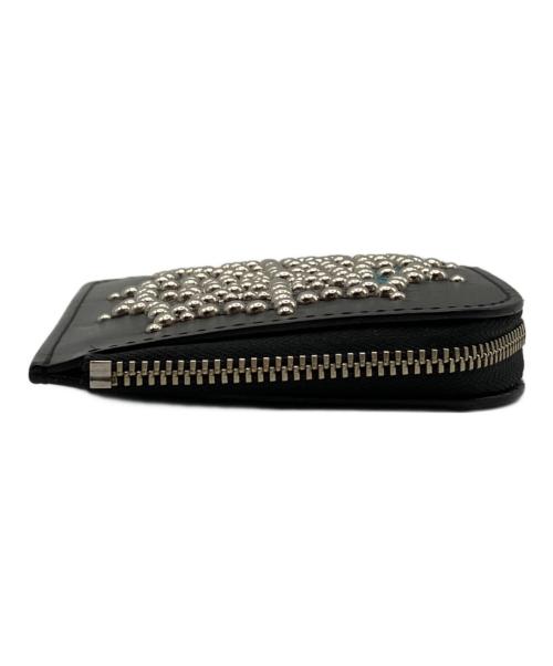 METAL JACKET（メタルジャケット）METAL JACKET (メタルジャケット) SPIDERWEB MID ZIP WALLET ブラックの古着・服飾アイテム
