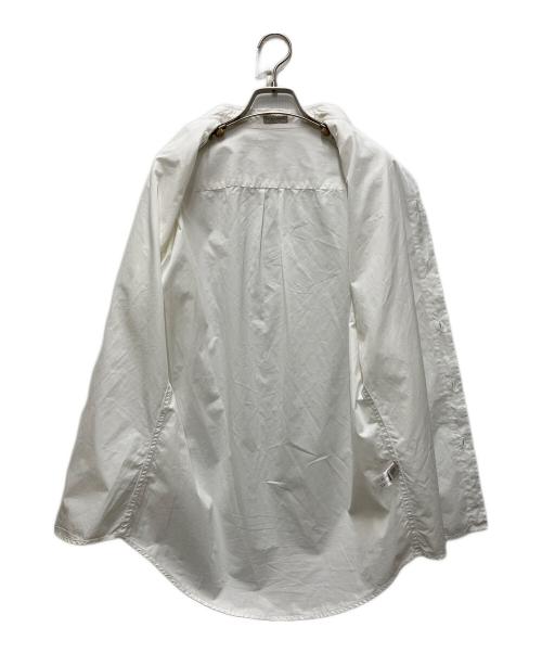 BOTTEGA VENETA（ボッテガベネタ）BOTTEGA VENETA (ボッテガベネタ) ギャザーL/Sシャツ ホワイト サイズ:40の古着・服飾アイテム
